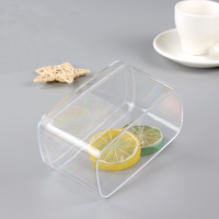 Conteneur d'aliments jetable, plastique, rectangle pour emballage des aliments, unités