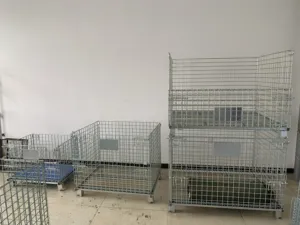 Hot Sale Wire Mesh Box Heavy Duty Steel High Capacity Cage Metal Bin