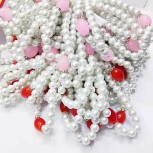 Bracelet/Perles en forme de boule imitation perle, design géométrique, petites breloques provenant des magasins/d'éventails de rue du Zhejiang - Product Image 3