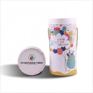 Cylindre Transparent Tube Clair Calcium Candlle Or Bonbons Toile Produit Carbone Carte Cadeau Avec Fenêtre En Carton Blanc - Product Image 2