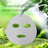 Masque facial en feuille de bananier, en cellulose, régulateur de sébum, en fibres végétales jaunes biodégradables, jetable