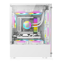 OEM Custom PC CPU Cabinet Mid Tower ATX Computer Case Plastic Acrylic Aluminum Alloy Fan MicroATX Side Panel Window 290MM Office