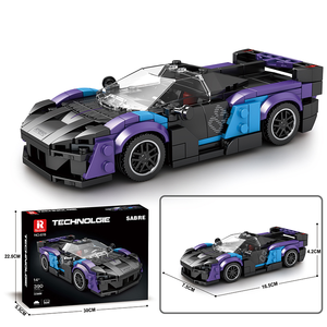 Ensemble de blocs de construction de voitures de course MOC Technologie Speed Race Car, kit de briques de voitures de course, modèles de supercars/<span class=keywords><strong>F1</strong></span>/hipercars à collectionner pour garçons - Product Image 6