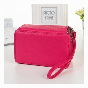 72 khe cắm PU da đa chức năng bút chì trường hợp công suất lớn Zip văn phòng phẩm Pouch Crayon Organiser Pen chủ lưu trữ túi - Product Image 4