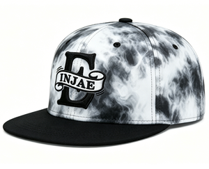 OEM ODM Smoky Blur Pattern Vintage Punk Baseball Cap Streetwear Retro Embroidered Snapback <b>Hat</b> 6-Panel Trucker <b>Hat</b> - Product Image 2