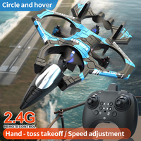 Avion télécommandé pour enfants Dwi Dowellin, quadricoptère, hélicoptère, drone, avion RC pour débutants, caméra légère, batterie électrique incluse
