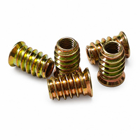 Écrou de fixation pour meubles, couleur or, avec embout hexagonal, pour cadres de lit, rails de table, armoires et fixation par boulons profonds