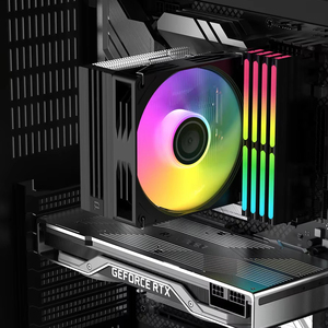 Enfriador de CPU ARGB de Alta Gama ZeroMaster para Gamers, 4 Tubos de Calor, Ventilador RGB, Conector de 4 Pines para Oficina y Juegos - Product Image 2