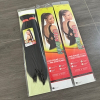 Extensions de cheveux tressés africains en fibre coréenne X/P 52 pouces 180g, cheveux à tresser EZ, cheveux Yaki pré-étirés, vente en gros