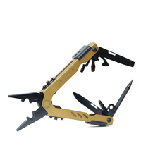 Pince multifonction pliable portable, pince EDC, équipement de camping pour la défense personnelle en plein air, outil multifonctionnel