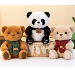 Peluche Personalizzati da 9 Pollici, Simpatici Orsacchiotti e <span class=keywords><strong>Panda</strong></span> con Sciarpa, Giocattoli Super Morbidi per Bambini - Product Image 5