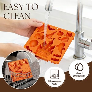 Halloween Ghost Castle <b>Silicone</b> Cake Mold LFGB Platinum Non Stick BPA Free Heat Resistant Mousse Cake Making Tool - Product Image 5