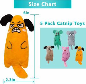New Durable Eco-Friendly Catnip <b>Plush</b> <b>Cat</b> & Mouse Interactive Chew Toy for <b>Cats</b> - Product Image 2