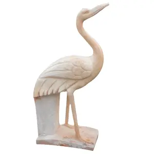 Garden Decoration Swan Bird Sculpture Stone Bird Statues Stone Bird Carving Sculpture