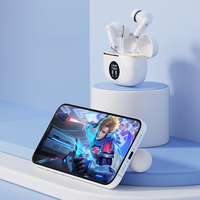 Écouteurs sans fil intra-auriculaires AliSelect X90 BT populaires, écouteurs tendance, affichage numérique intelligent, suppression du bruit ENC, TWS