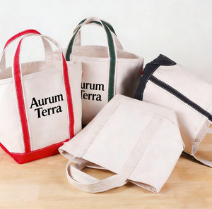 Premium Heavy Canvas Boat Tote Bag Custom Logo 20oz 24oz Cotton Tote Wholesale - Product Image 2