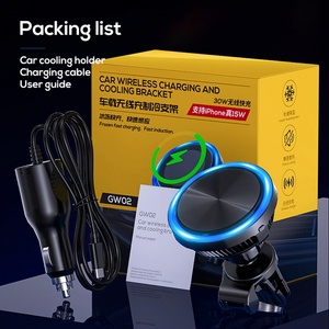 Support de téléphone magnétique sans fil pour voiture Memo GW02 avec chargeur et refroidisseur - Product Image 6