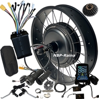 Kit de conversion de vélo électrique Fat Tire 20 pouces x 4.0 48-72V 2000W avec moteur de moyeu, contrôleur à onde sinusoïdale double capteur Hall 45A et écran UKC1+