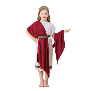 Costume d'Halloween pour enfants, robe <span class=keywords><strong>de</strong></span> <span class=keywords><strong>la</strong></span> <span class=keywords><strong>mythologie</strong></span> grecque, robe <span class=keywords><strong>de</strong></span> garçon et <span class=keywords><strong>de</strong></span> fille, tunique romaine blanche, robe longue en polyester, carnaval - Product Image 6