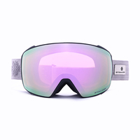 Lunettes de ski polarisées Snowledge avec lentilles interchangeables magnétiques UV400, monture intégrale, sangle réglable pour le ski