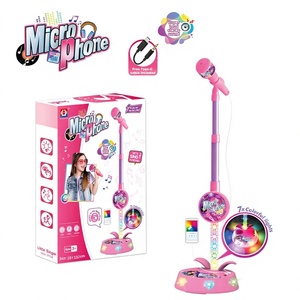 Cheap Educational Musical Toys <b>Sing</b> Songs Plastic <b>Microphone</b> with Stand for Kids - Product Image 3