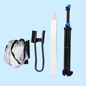 Hot bán thép không gỉ có thể điều chỉnh chiều cao bóng rổ rebounder trở lại máy bắn huấn luyện viên chụp thiết bị đào tạo - Product Image 5