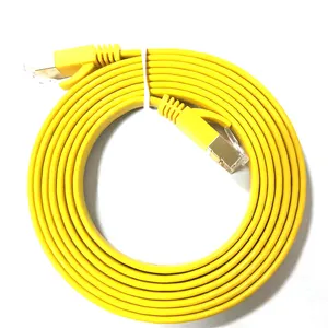 Kabel datar 32awg kualitas tinggi UTP/FTP/STP/SFTP Cat6 Cat6a Cat7 RJ45 kabel Lan