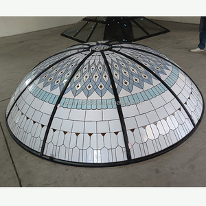 Cúpula de Vidrio Tiffany Sólido Personalizada Directamente de Fábrica para Decoración de Techo y Iluminación de Paisaje para Hotel/Villa - Product Image 3