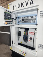 Groupe électrogène Guangzhou 110 kVA, puissance de secours 88 kW, triphasé, modèle insonorisé 1104C-44TAG2, prix