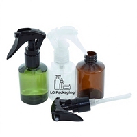 Flacon pulvérisateur à épaule inclinée en PET de 50 ml et 100 ml, ambre, vert, transparent, en plastique, pour parfum d'intérieur, pulvérisateur à gâchette portable, flacon cosmétique