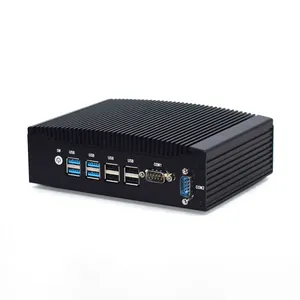 ITX Mini PC industrial robusto Core i3 i5 i7 4578U computador Fanless i5 7287U RS232 2 * HD 2 * RJ45 Giga LAN Win dows 10 Pro Linux 4G