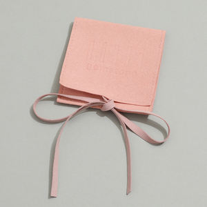 Bolsa de Joyería de Microfibra de Lujo, Precio de Fábrica, Color Personalizado, Cojín de Terciopelo Cuadrado Pequeño para Pulseras, Anillos, Collares y Pendientes - Product Image 5