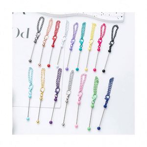 DIY Mini Beaded Plastic Heart-Shaped <b>Keychain</b>-Customizable Alphabet Pattern Bag Charm Candy Color Keyring Modern Creative Gift - Product Image 1