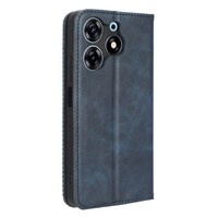 Housse en cuir PU rétro pour Tecno Spark 10 Pro K17 Stand Wallet Flip Folio Phone Case
