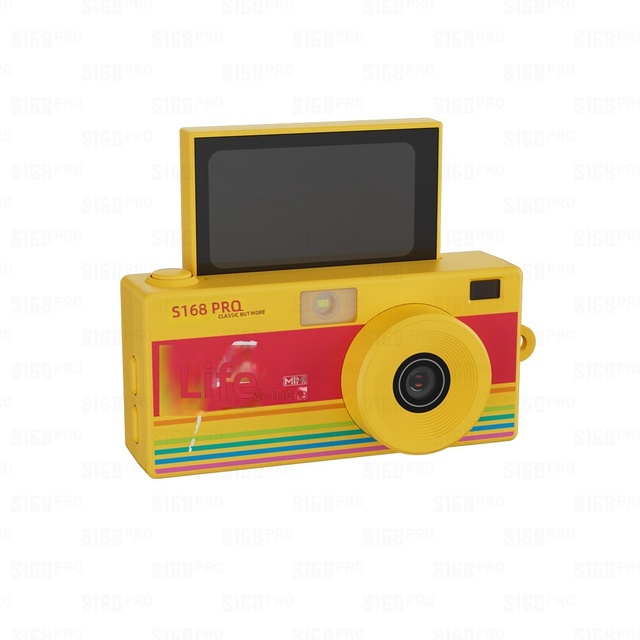 Retro Mini Camera Compact Digital CCD Keychain with Photo 2K Video Recording 1-5MP TF Card Thumb-sized