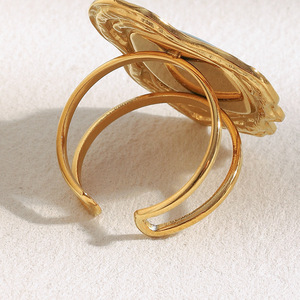 Maßgefertigte Neue <span class=keywords><strong>Design</strong></span> Bestseller Feine Ost-West Vintage Plastik-Schildkröten Verlobungs- und Hochzeitsringe aus Edelstahl für Damen - Product Image 4