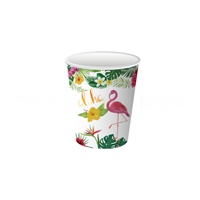 Bunga Hawaii Flamingo tema nanas Hibiscus piring kertas tisu cangkir musim panas ulang tahun Pantai Pesta dekorasi