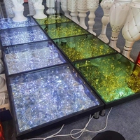3D miroir Hall coloré Disco scène led scintillant étoilé piste de danse cravate lumières décoration événement équipement fête mariage fournitures