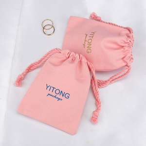 Gran oferta, bolsa <span class=keywords><strong>de</strong></span> maquillaje <span class=keywords><strong>de</strong></span> Perfume para lápiz labial con cordón <span class=keywords><strong>de</strong></span> lona, logotipo personalizado impreso, regalo rosa, embalaje, bolsa <span class=keywords><strong>de</strong></span> compras para polvo - Product Image 5