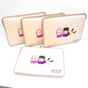 กระเป๋าใส่คอมพิวเตอร์แบบนีโอพรีนพิมพ์โลโก้ OEM ตามสั่ง พร้อมซิปคู่ - Product Image 4