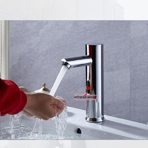 Oilet-<span class=keywords><strong>grifo</strong></span> de inducción de agua infrarrojo cromado para baño, adaptador de <span class=keywords><strong>sensor</strong></span> automático, Kran - Product Image 5
