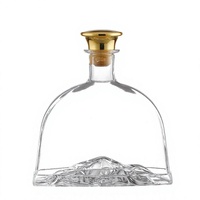 Bouteilles de stockage en verre vides élégantes de 700 ml et 750 ml pour spiritueux, vin, whisky et vodka avec option de logo personnalisé