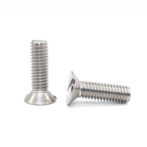 Durable 304 Stainless Steel Slotted Flat Countersunk Head Machine Screws ASME B18.2.1 for Precision Applications - Product Image 3