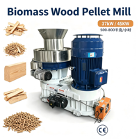 Moulin à granulés de bois industriel 500-800 kg/h, type vertical, équipement de fabrication de granulés de biomasse, certifié CE