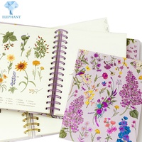 Küçük Boy Perforajlı Cilt Halkaları Spiral Ciltleme Sert Kapaklı El Yazması Günlük Planlayıcı Günlük Not Defteri Çıkartmalı