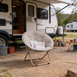 Silla <span class=keywords><strong>de</strong></span> Luna para Acampar <span class=keywords><strong>de</strong></span> Lino Repelente al Agua para Protección Contra la Rocío Matutino y <span class=keywords><strong>el</strong></span> Rocío Ligero - Product Image 1