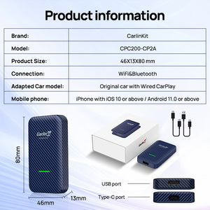 Los accesorios más nuevos para el coche <span class=keywords><strong>Carlinkit</strong></span> 4,0 Wireless Usb Dongle Wireless Carplay Android Auto carlink 40 AI Box - Product Image 2