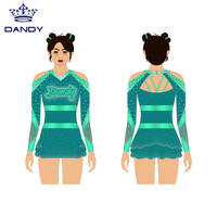 Haute qualité Applique Logo Cheerleading uniforme ensembles jeunesse danse jupes Spandex diamants Cheer compétition porter