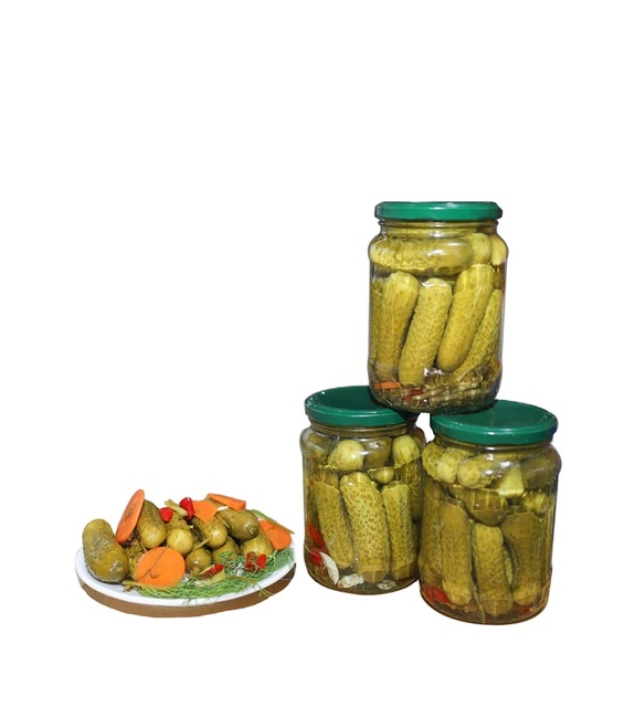 Canned Vegetables for EU Korea Retail Market Pickle Cucumber Gherkin Tomato Pineapple Condiments 720ml 500ml Drum Packaging Salt