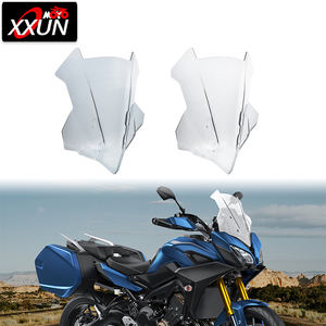 XXUN <span class=keywords><strong>Accessoires</strong></span> Moto Pare-Brise Pare-Brise Déflecteur de Vent pour Yamaha MT-09 MT 09 MT09 FJ09 Traceur <span class=keywords><strong>900</strong></span> <span class=keywords><strong>GT</strong></span> 2018 <span class=keywords><strong>2019</strong></span> 2020 - Product Image 1